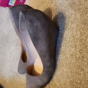 Beautiful Grey Wedge Heels